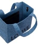 X PAULAS IBIZA MEDIUM RAFFIA FONT TOTE BAG