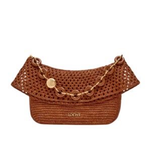 X PAULAS IBIZA MEDIUM RAFFIA OLA SHOULDER BAG