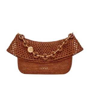 X PAULAS IBIZA MEDIUM RAFFIA OLA SHOULDER BAG