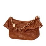 X PAULAS IBIZA MEDIUM RAFFIA OLA SHOULDER BAG