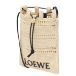 X PAULAS IBIZA RAFFIA DRAWSTRING POCKET BAG