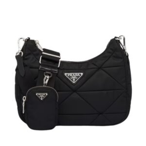 PADDED RE NYLON SHOULDER BAG