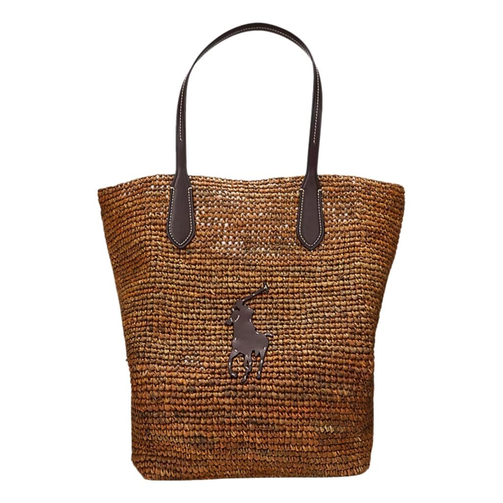 BIG PONY RAFFIA LARGE TOTE