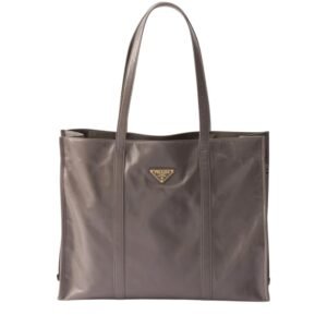PRADA LARGE LEATHER TOTE BAG