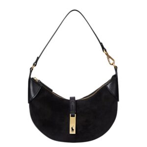 RALPH LAUREN POLO ID SUEDE MINI SHOULDER BAG
