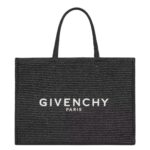 MEDIUM G TOTE BAG IN RAFFIA