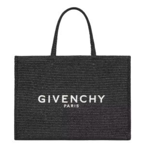 MEDIUM G TOTE BAG IN RAFFIA