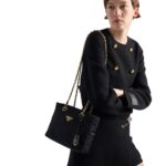 PRADA RE EDITION 1995 CHAINE SMALL RE NYLON TOTE BAG