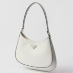 PRADA CLEO BRUSHED LEATHER SHOULDER BAG