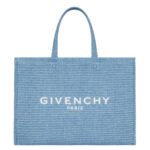 MEDIUM G TOTE BAG IN RAFFIA