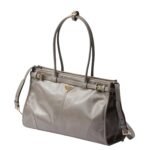 PRADA BONNIE LARGE LEATHER HANDBAG