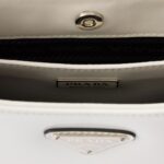 PRADA CLEO BRUSHED LEATHER SHOULDER BAG