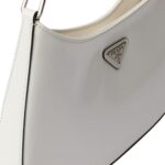 PRADA CLEO BRUSHED LEATHER SHOULDER BAG