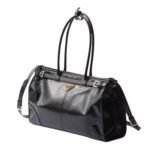 PRADA BONNIE LARGE LEATHER HANDBAG