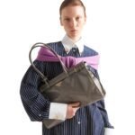 PRADA BONNIE LARGE LEATHER HANDBAG