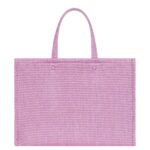 MEDIUM G TOTE BAG IN RAFFIA