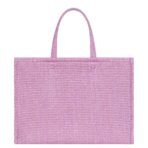 MEDIUM G TOTE BAG IN RAFFIA