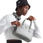 MEDIUM PRADA GALLERIA SAFFIANO LEATHER BAG