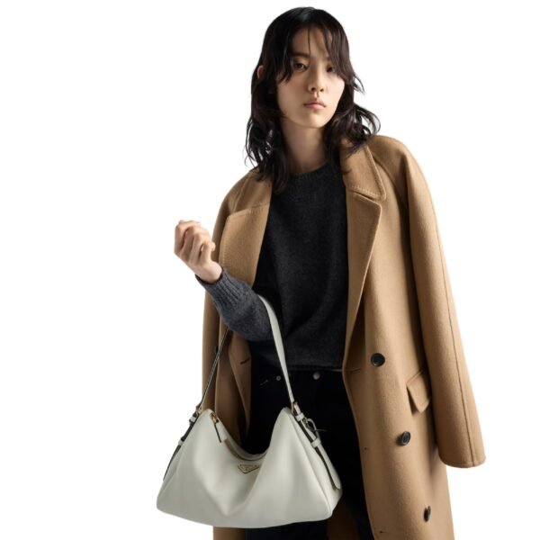 PRADA AIMEE LARGE LEATHER SHOULDER BAG