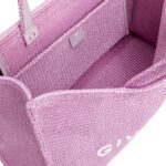 MEDIUM G TOTE BAG IN RAFFIA