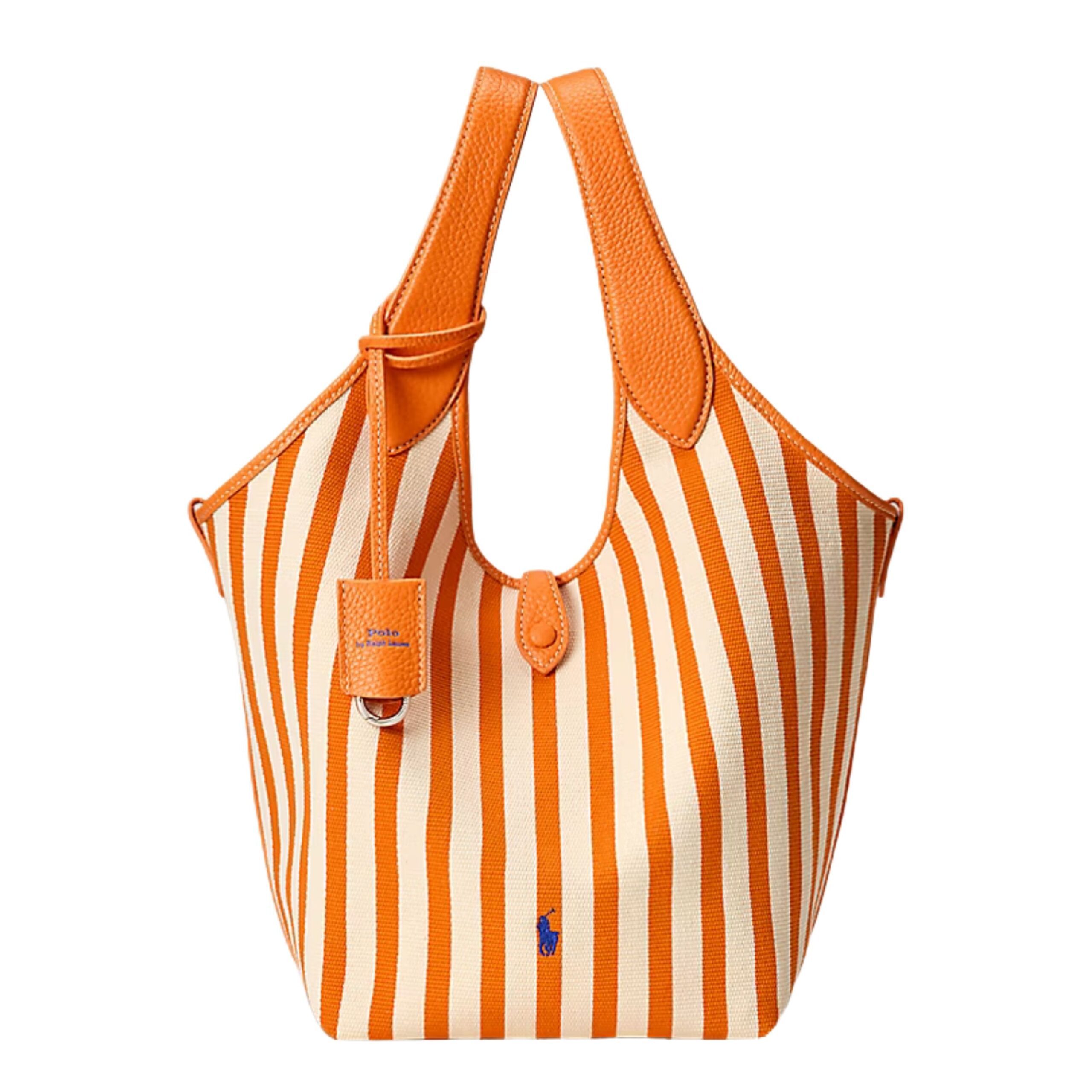 POLO PLAY STRIPED CANVAS TOTE