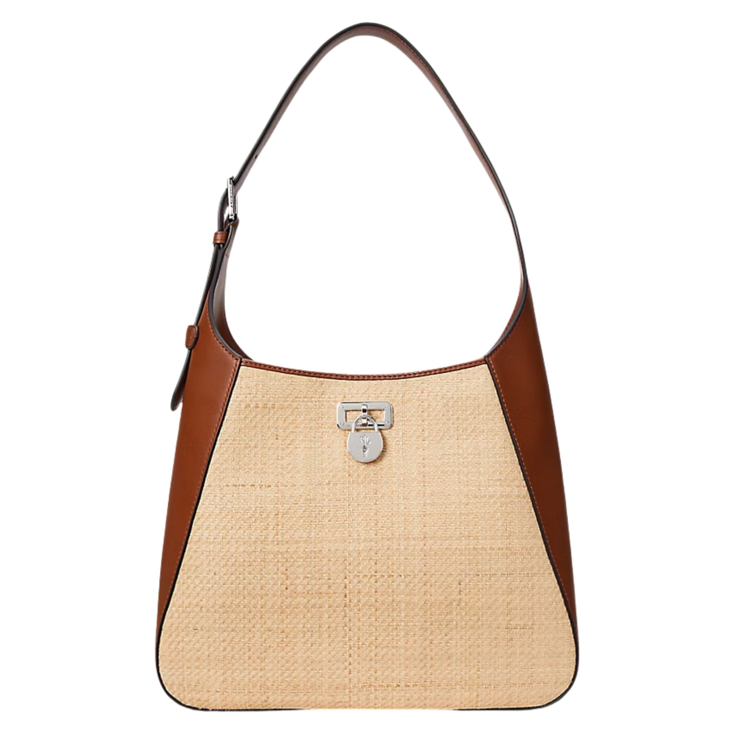 RAFFIA LARGE TANNER SHOULDER BAG