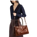 LARGE BONNIE LEATHER TOTE BAG