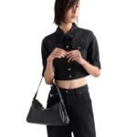 PRADA AIMEE MEDIUM LEATHER SHOULDER BAG