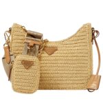 RE EDITION 2005 SMALL RAFFIA SHOULDER BAG