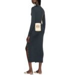 LOEWE ANAGRAM PLAQUE RAFFIA CROSSBODY BAG