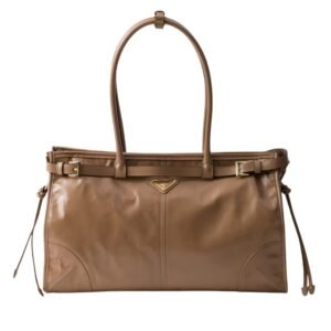 PRADA BONNIE LARGE LEATHER HANDBAG