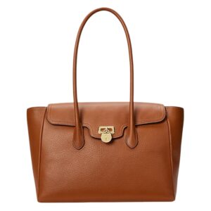 PEBBLED LEATHER LARGE TANNER SATCHEL