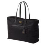 PRADA RE EDITION 1978 LARGE RE NYLON AND SAFFIANO LEATHER TOTE BAG