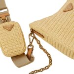 RE EDITION 2005 SMALL RAFFIA SHOULDER BAG