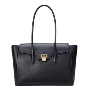 PEBBLED LEATHER LARGE TANNER SATCHEL