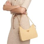RE EDITION 2005 SMALL RAFFIA SHOULDER BAG