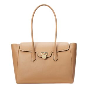PEBBLED LEATHER LARGE TANNER SATCHEL