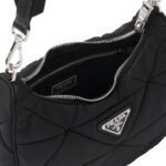 PADDED RE NYLON SHOULDER BAG