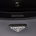PRADA CLEO BRUSHED LEATHER SHOULDER BAG
