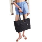 PRADA RE EDITION 1978 LARGE RE NYLON AND SAFFIANO LEATHER TOTE BAG