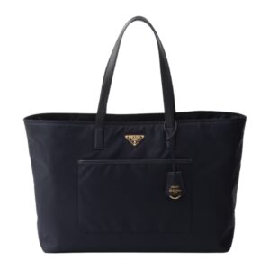 PRADA RE EDITION 1978 LARGE RE NYLON AND SAFFIANO LEATHER TOTE BAG