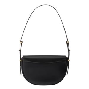 PRADA ARQUE LEATHER SHOULDER BAG WITH FLAP
