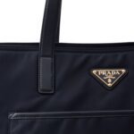 PRADA RE EDITION 1978 LARGE RE NYLON AND SAFFIANO LEATHER TOTE BAG