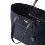 PRADA RE EDITION 1978 LARGE RE NYLON AND SAFFIANO LEATHER TOTE BAG