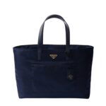 PRADA RE EDITION 1978 LARGE RE NYLON AND SAFFIANO LEATHER TOTE BAG