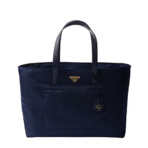 PRADA RE EDITION 1978 LARGE RE NYLON AND SAFFIANO LEATHER TOTE BAG