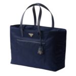 PRADA RE EDITION 1978 LARGE RE NYLON AND SAFFIANO LEATHER TOTE BAG