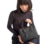 MEDIUM PRADA GALLERIA SAFFIANO LEATHER BAG