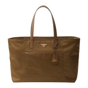 PRADA RE EDITION 1978 LARGE RE NYLON AND SAFFIANO LEATHER TOTE BAG