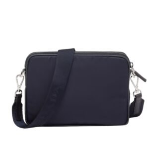 PRADA RE NYLON AND SAFFIANO LEATHER SHOULDER BAG